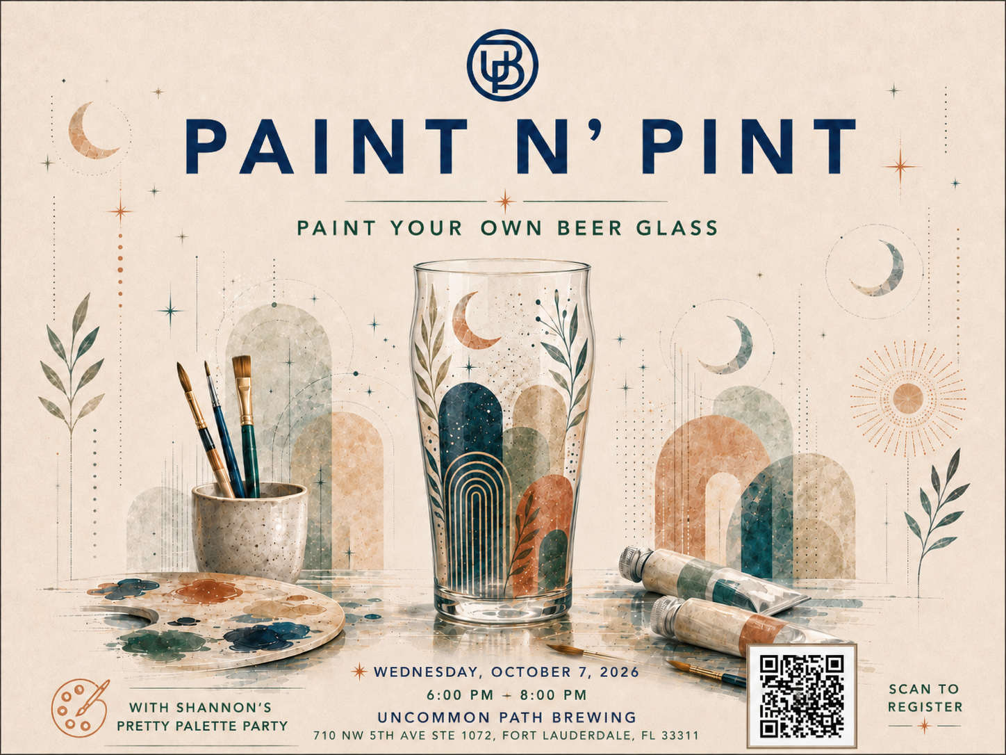Uncommon Path Paint and Pint at Uncommon Path Brewing in Miami, FL